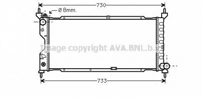 AVA QUALITY COOLING ola2185 -  Радиатор, охлаждение двигателя